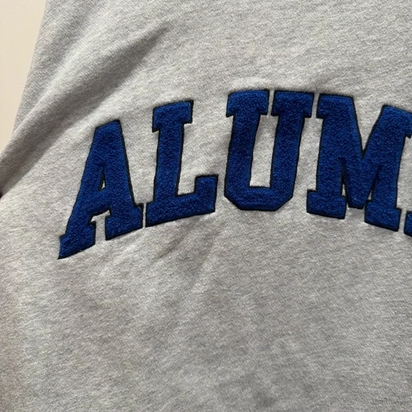 Alumni Embroidered Gray Sweatshirt - Classic Comfort - Picture 2 of 3